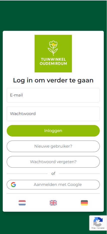 Nuvio stand van zaken – RetailVista inlog pagina