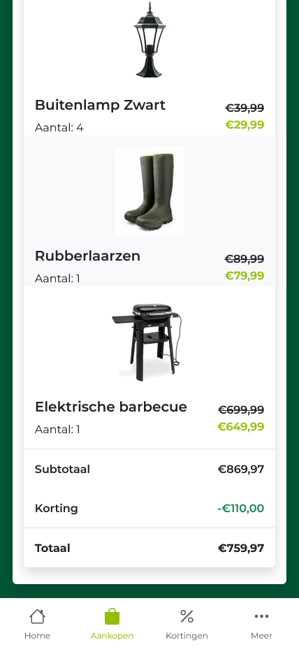 Aankoop historie details 2