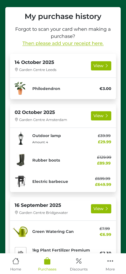 loyalty program dashboard inside RetailVista Nuvio